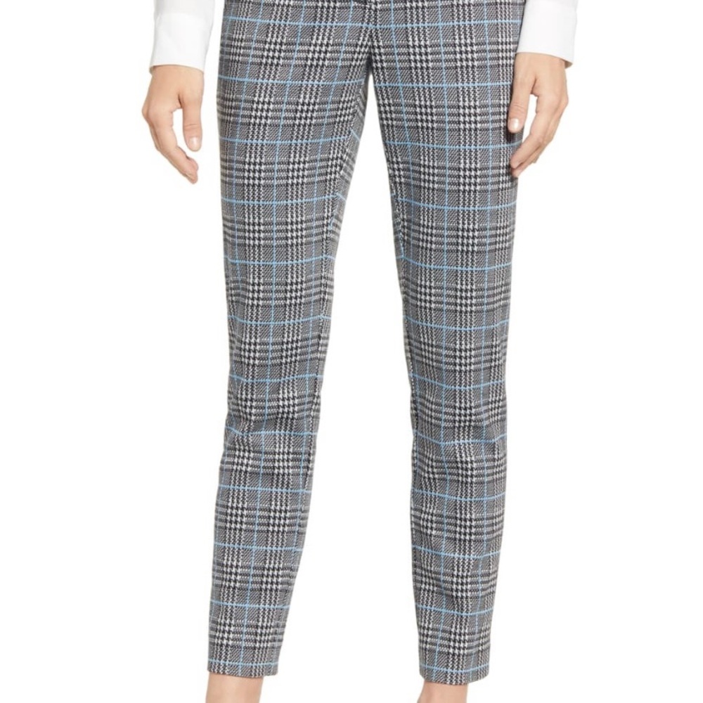 Vince Camuto Plaid Ankle Skinny Pants